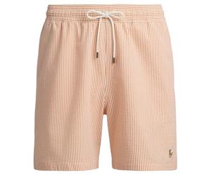 POLO RALPH LAUREN Seersucker Traveller Stretch Swimming Shorts (UK, Alpha, XL, Regular, Regular, Peach)