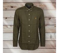 Polo Ralph Lauren Slim Fit Green Armadillo Long Sleeve Linen Shirt 2XL £165
