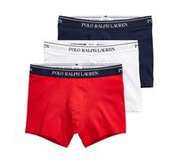 Polo Ralph Lauren 3 Pack Trunks - Navy/White/Red, Red/White/Blue, Size L, Men Red/White/Blue