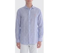 POLO RALPH LAUREN Striped Linen Blend Casual Shirt - Size: XXL - male