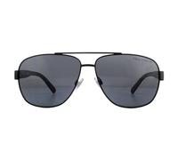 Polo Ralph Lauren Sunglasses PH3110 926781 Semi Shiny Black Grey Polarized