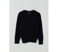 Cotton Cable-Knit Crewneck Jumper - male - Ralph Lauren - Kids Knitwear - Blue - S - Kids S