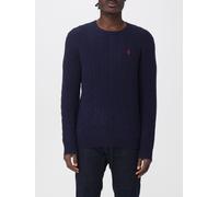 Luxury Wool-Cashmere Jumper Blu Aw25 - male - Polo Ralph Lauren - Round-neck Knitwear - Blue - XL - Knitwear XL