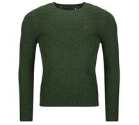 Polo Ralph Lauren Sweater PULL COL ROND EN MAILLE TORSADEE LAINE CACHEMIRE in Green EU M