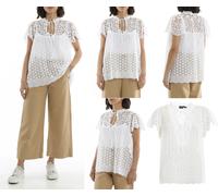 Polo Ralph Lauren Tied Broderie Anglaise Shirt Hemd T-Shirt Top White Blouse L