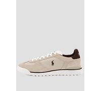 Polo Ralph Lauren Varick Suede/Leather/Nylon Sneakers, Beige, Size 9, Men Beige