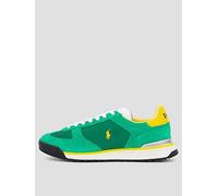 Polo Ralph Lauren Varick Suede/Leather/Nylon Sneakers, Green, Size 8, Men Green