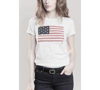 Polo Ralph Lauren Vintage Retro Flag USA T-Shirt College Shirt Top Blouse Tee S