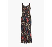 Polo Ralph Lauren Womens Midnight Garden Floral-print Corseted Woven Midi Dress 10