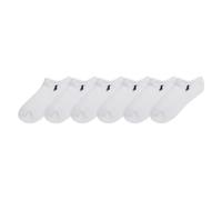 POLO RALPH LAUREN Women's Performance Cotton Low Cut Socks-6 Pair Pack-Breathable Mesh & Sport Cushioning, White, 3.5-9 UK (Pack of 6)