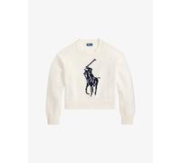 Polo Ralph Lauren Womens Polo Ralph Lauren Big Pony Knitted Cotton Jumper White S