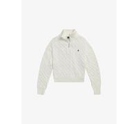 Polo Ralph Lauren Womens Polo Ralph Lauren Funnel-Neck Cable-Knit Cotton Jumper White M