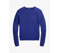 Polo Ralph Lauren Womens Polo Ralph Lauren Julianna Cable-Knitted Cotton Jumper Charter Blue L