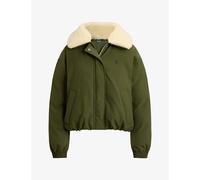 Polo Ralph Lauren Womens Polo Ralph Lauren Quilted Faux-Shearling Collar Woven Jacket New Olive M