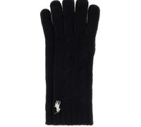 POLO RALPH LAUREN Wool and Cashmere-Blend Gloves with Embroidered Logo and Ribbed Cuffs - Size: OS - female