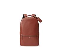 Polo Ralph Lauren zipped leather backpack - Brown One Size