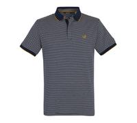 Regatta Mens Tiver Polo Shirt Navy Stone White Stripe