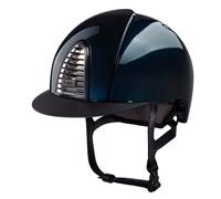 Polo riding helmet with visor and eco-leather chin strap KEP Cromo 2.0 Shine