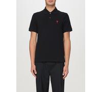 Ami Paris , Black Polo Shirt with Red Logo ,Black male, Sizes: XL