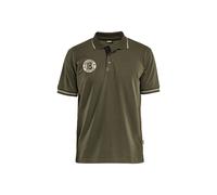 Polo shirt Blaklader Limited Grit & Grind Vert 3XL