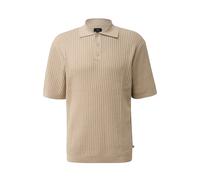 Polo shirt in linen blend QS Beige M