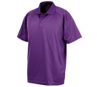 Polo Shirt Men's Short Sleeve Breathable Mesh Quick Dry by Spiro Impact Fitness