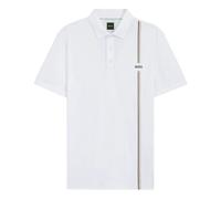 BOSS Active quick-dry polo shirt with signature stripe - Style PL_TOC Game 3, 50563363 Natural S