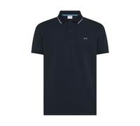 Polo Small Stripe on Collar S/S - male - Sun68 - Polo Shirts - Blue - S - Tops S