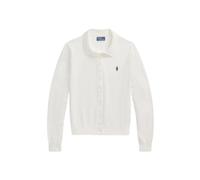 Polo-Style Cotton Jersey Gilet - female - Polo Ralph Lauren - Cardigans - White - S - Knitwear S