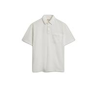 Superdry Classic Cotton Linen Short Sleeve Polo White S Men