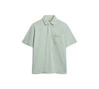 Superdry Classic Cotton Linen Short Sleeve Polo Green L Men