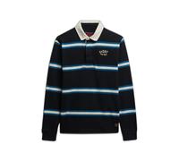 Superdry Vintage Athletic Stripe Rugby Long Sleeve Polo Blue L Man