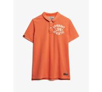 Superdry Vintage Athletic Short Sleeve Polo Orange S Men