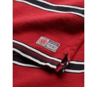 Superdry Vintage Athletic Stripe Rugby Long Sleeve Polo Red L Men