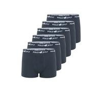 Polo Sylt Men's Pack of 6 Boxer Shorts in a Label Look, Total Eclip, L