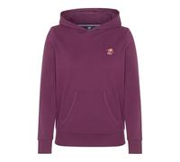 Polo Sylt Women's Cotton blend Hoodie with colorful logo embroidery, Grape Wine, M