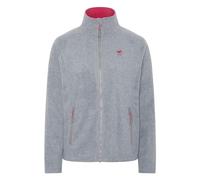 Polo Sylt Women's Fleece Jacket with logo stitching, Neutral Gra, XL