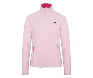 Polo Sylt Women's Fleece Jacket with logo stitching, Pink Lady, XS