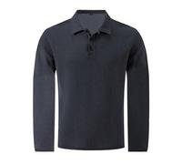 Polo T Shirt for Men Adult Button Down Shirts Mesh Breathable Long Sleeve T-Shirts Lapel Collar Snap T-Shirt Lightweight Summer Tee Tops Solid Color Basic Tee Casual Sports Tshirts Dark Gray