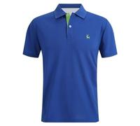 Polo T Shirts for Men UK Lightweight Breathable Quick-Drying Moisture Wicking Work Shirts for Men Plain Summer Shirt Collar Short Sleeve Classic Pique Cotton Sport T UK T-Shirt (A1 Dark Blue,XXL)