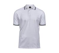 Polo Tee Jays Luxury Stripe Stretch Blanc 3XL