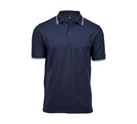 Polo Tee Jays Luxury Stripe Stretch Bleu M