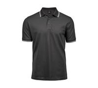 Polo Tee Jays Luxury Stripe Stretch Gris L