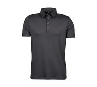 Tee Jays Mens Short Sleeve Polo Shirts, Dark Grey, Large. TJ1440