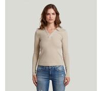 Polo Top Slim - Beige - Women XXS