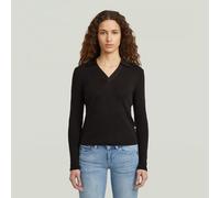 Polo Top Slim - Black - Women XXS