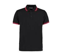 Polo with contrasting collar trim Kustom Kit Classic Fit Noir L