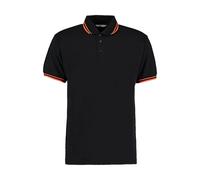Polo with contrasting collar trim Kustom Kit Classic Fit Noir S