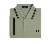 Polo with double piping Fred Perry Vert M