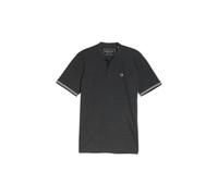Polo with High Collar Printed Logo on the Chest Tom Tailor Denim Noir XS